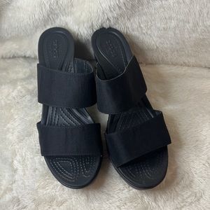 Crocs Leigh II 2 Strap Wedge size 10w